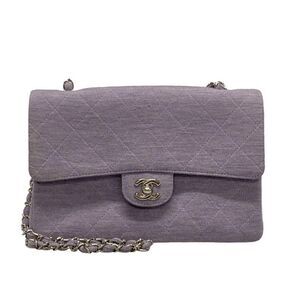 Chanel Shoulder Bag Single Flap Matelasse Light Purple Chain Shoulder Silver